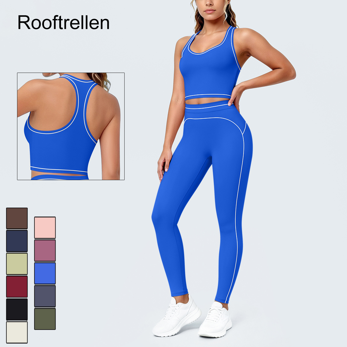 Sewing Vest - Kadın Yazlık Spor Salonu Yoga Seti