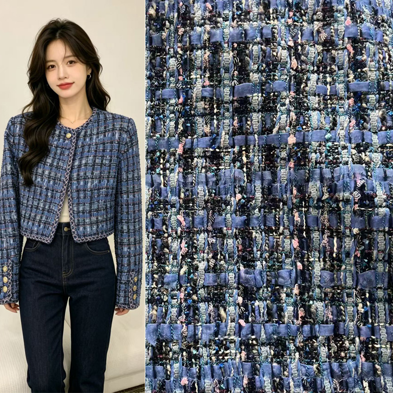 Sewing Tweed - Mavi iplik boyalı ağır sanayi tüvit