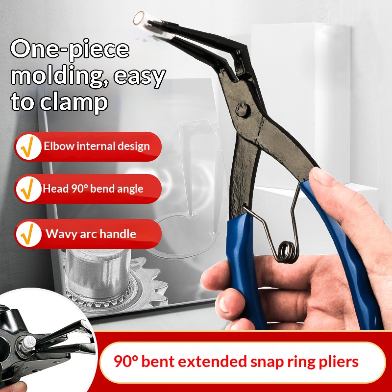 Snap Button Plier - HOMEFISH 90 Derece Bükülmüş Uzun Burunlu