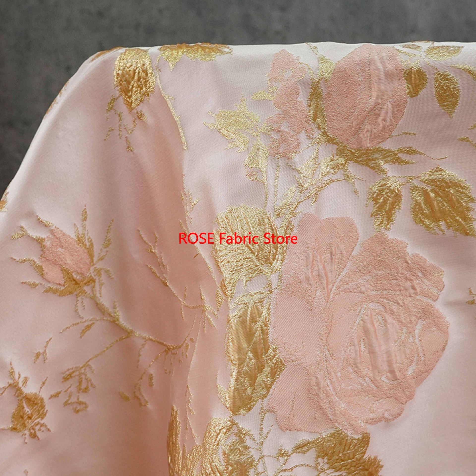 Sewing Vest - 1 metre 3D Rölyef Altın İpek