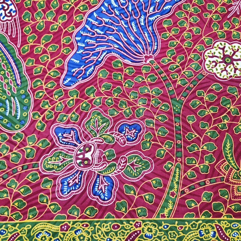 46 inç * 6 yarda yeşil yaprak  - Sewing Batik incelemesi ve fiyatı