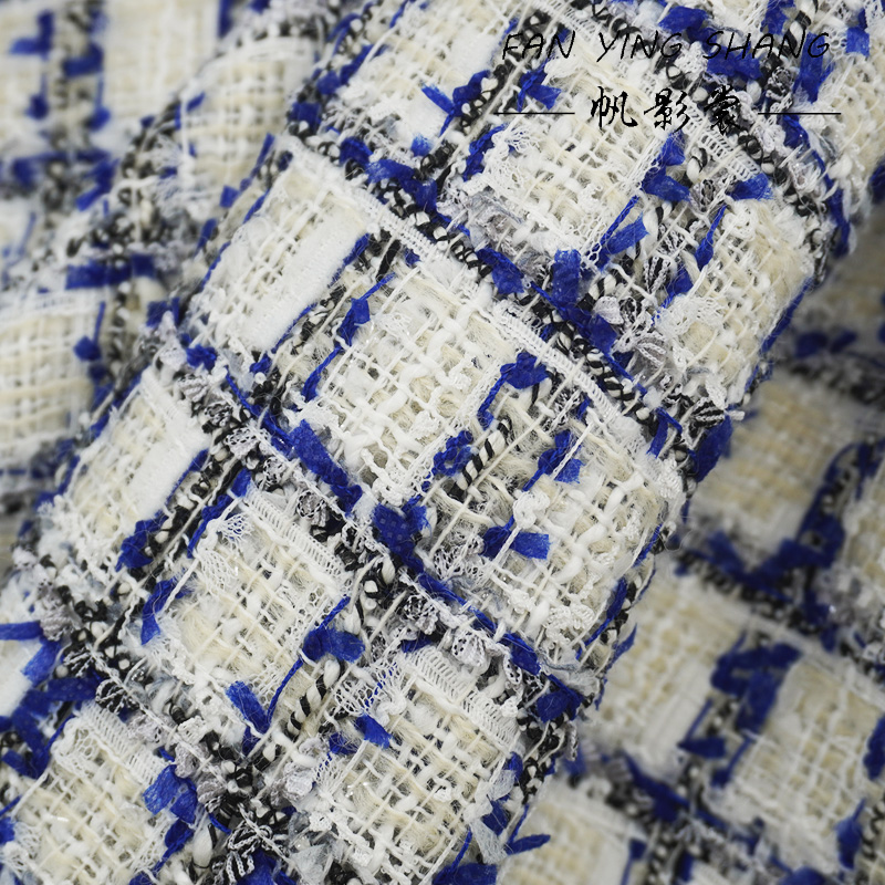 Mavi Siyah Ekose Kelebek Desen - Sewing Tweed incelemesi ve fiyatı