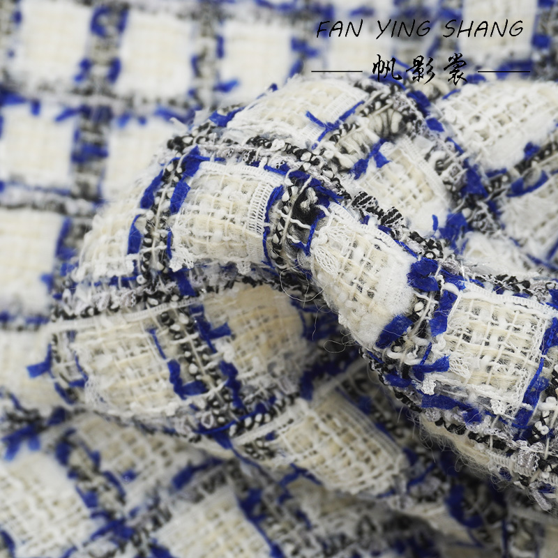 Mavi Siyah Ekose Kelebek Desen - Sewing Tweed incelemesi ve fiyatı