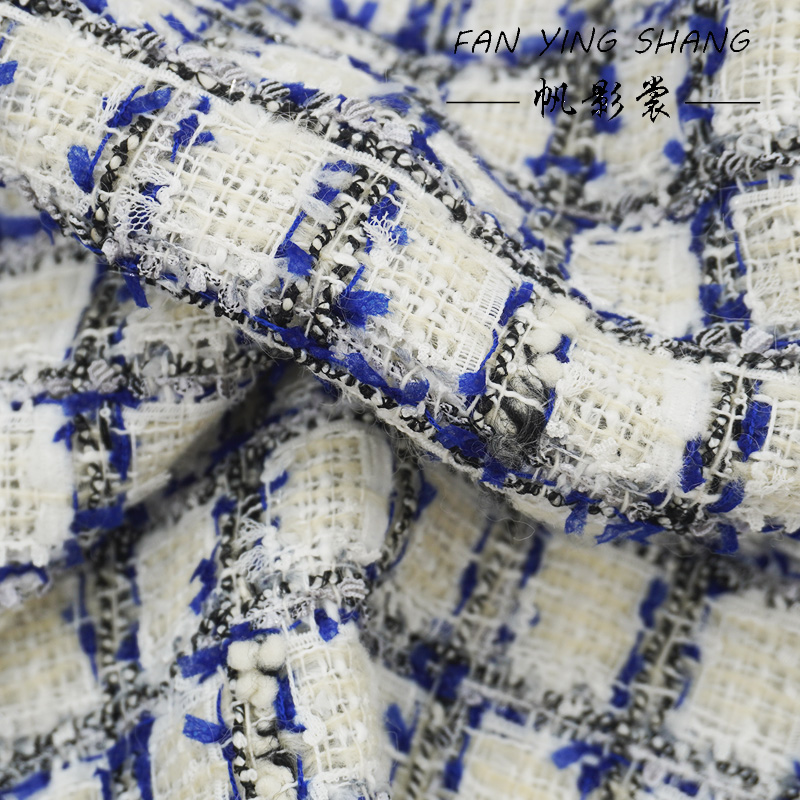 Mavi Siyah Ekose Kelebek Desen - Sewing Tweed incelemesi ve fiyatı