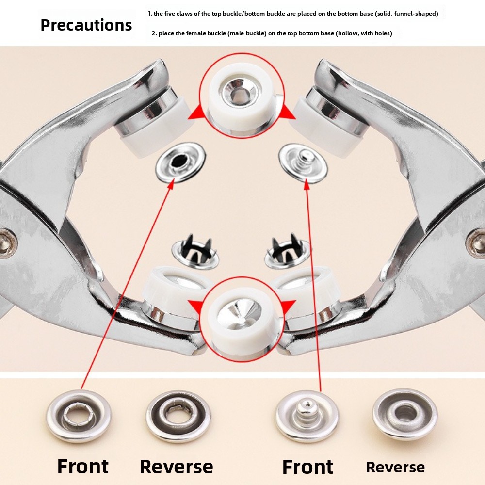 9.5mm Pençe Çivili Düğmeler Me - Snap Button Plier incelemesi ve fiyatı